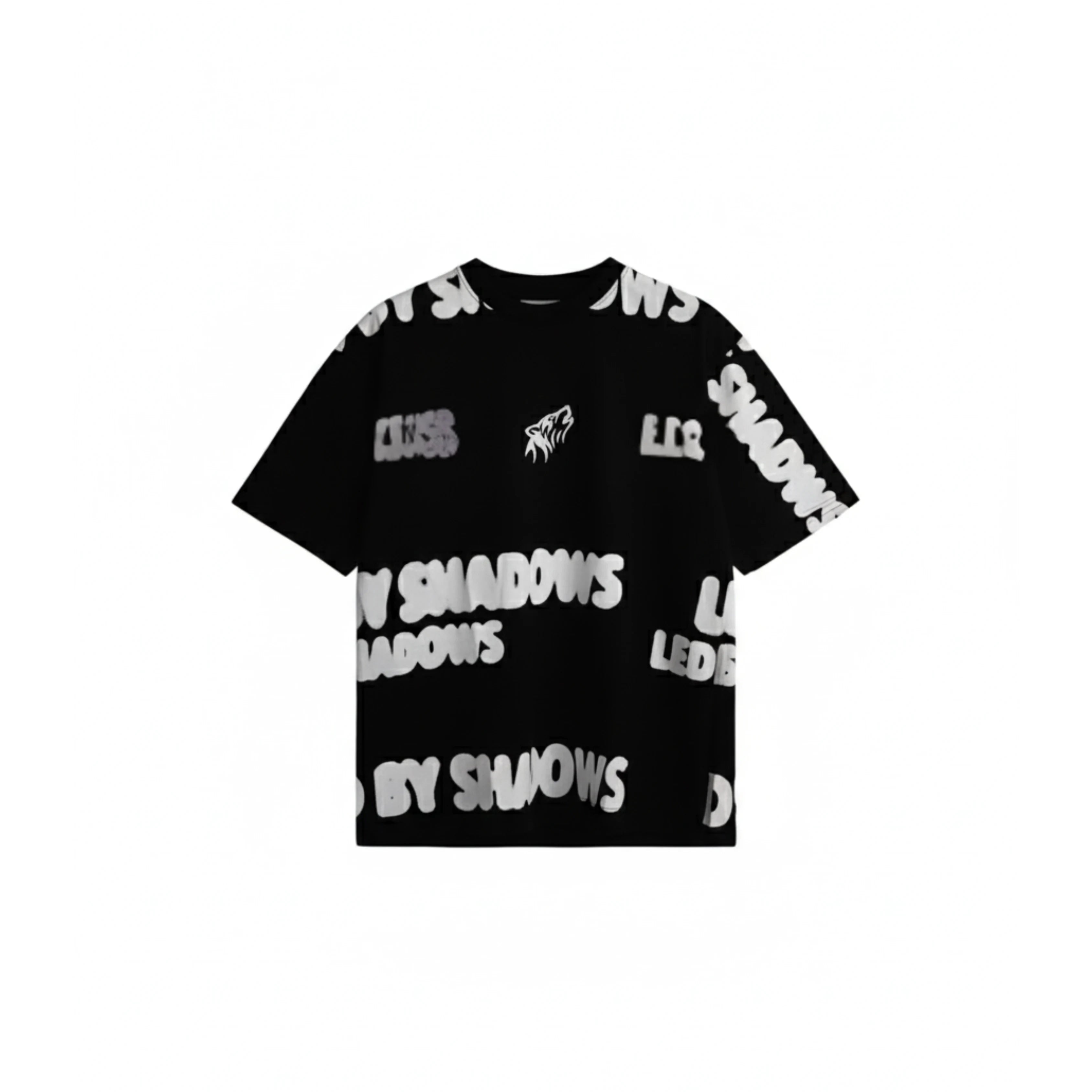 LOYL LEGACY “Led By Shadows” Wolf Tee — Black/White